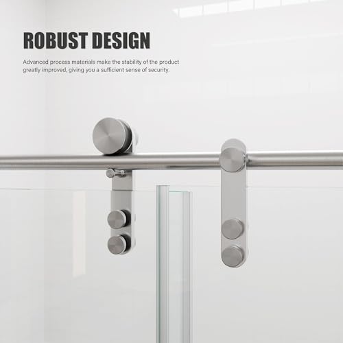 Kullavik Frameless Shower Door 56-60" view 3