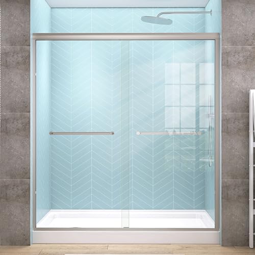 GETPRO Semi-Frameless Shower Door Double