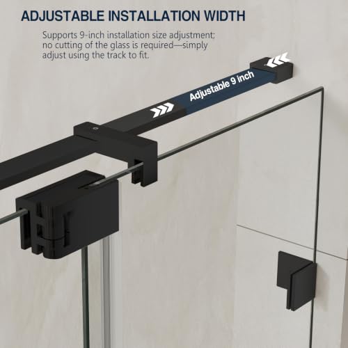 Dimaris Semi-Frameless Pivot Shower Door view 5