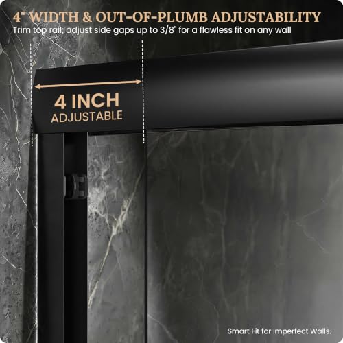 Shower Door Semi-Frameless & Double view 4