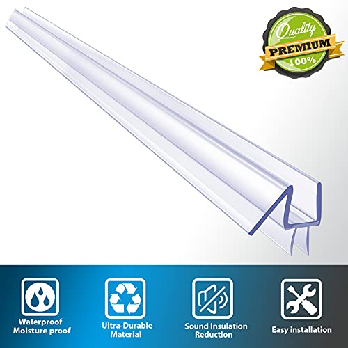 2-Pack Butecare Frameless Shower Door view 2