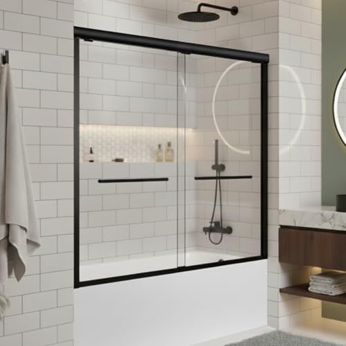 Sliding Bathtub Shower Door 56-60"