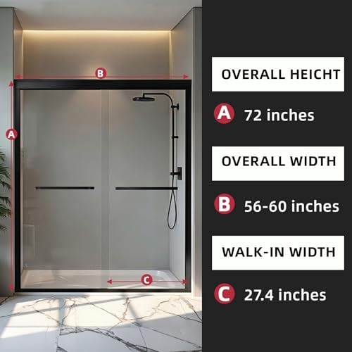 Botwinkle Shower Door 56-60" W view 2