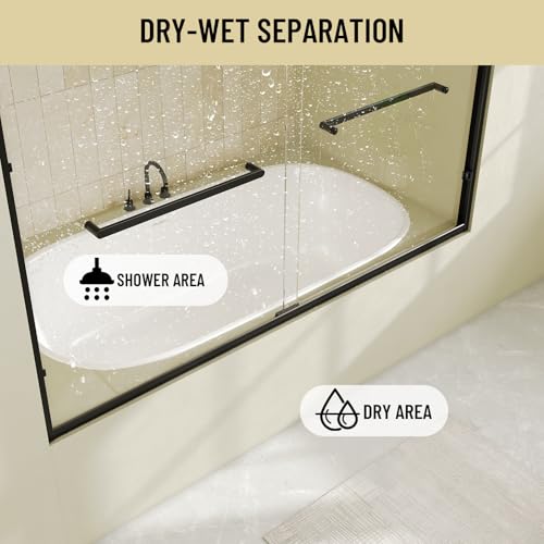 Tub Glass Shower Doors 56" view 3