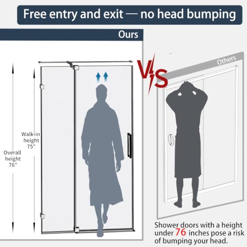 Dimaris Semi-Frameless Pivot Shower Door view 3
