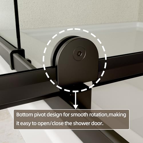 Pivot Shower Door 38-42" W view 4