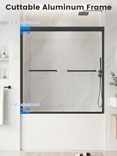 Bathtub Shower Door 56-60" W view 5