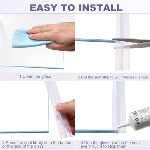 uxcell Shower Door Side Seal view 4