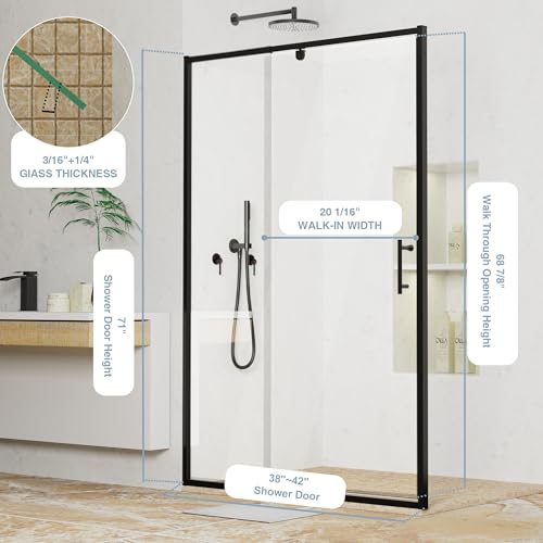 38-42"W x 71"H Pivot Swing view 2