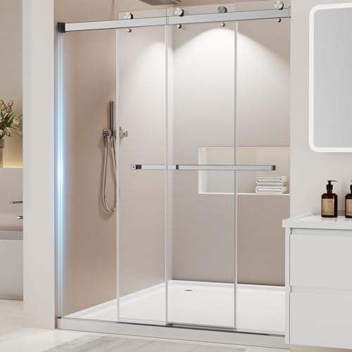 Frameless Stainless Steel Sliding Shower