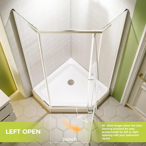 34 Neo-Angle Shower Door 34" view 3