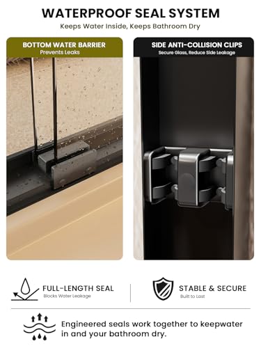 Glass Shower Door 56-60" W view 4