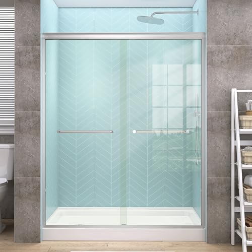 GETPRO Semi-Frameless Shower Door Double
