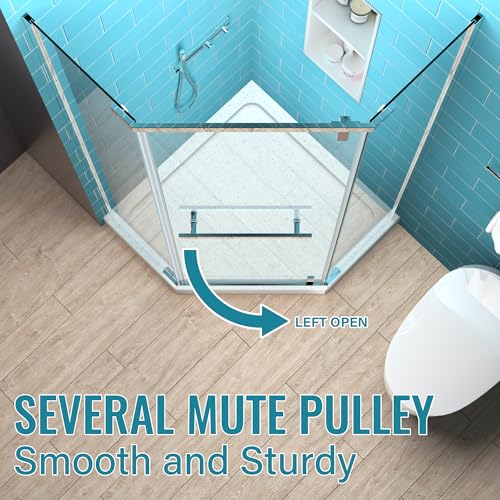 Comfystyle Neo-Angle Frameless Shower Door view 3