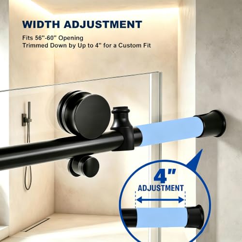 BoBliss Frameless Sliding Glass Shower view 3