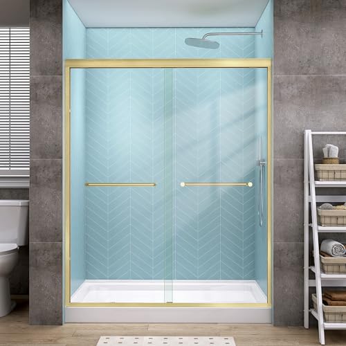 GETPRO Shower Door Double Sliding
