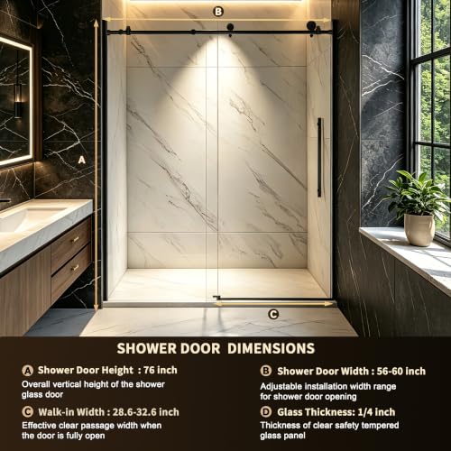 Botwinkle Shower Door 56-60" W view 2