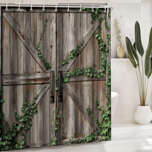 Dazzlewall Rustic Barn Door Vines view 3