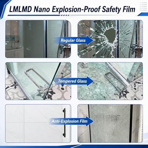 Frameless Double Sliding Shower Door view 4