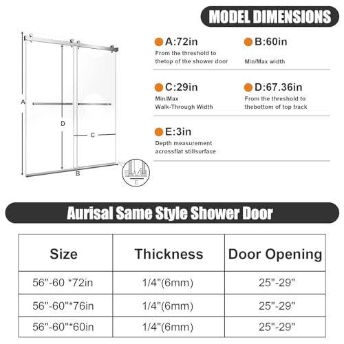 Frameless Stainless Steel Sliding Shower view 4