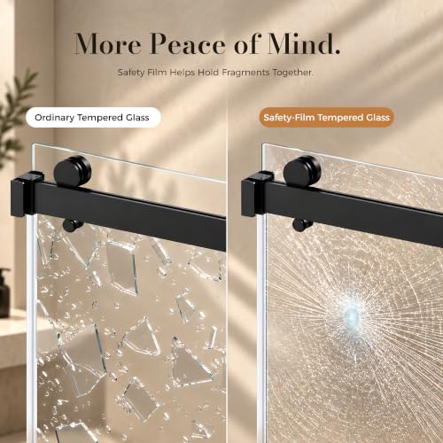 Frameless Stainless Steel Sliding Shower view 3