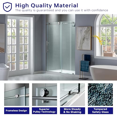 Woodbridge Frameless Sliding Shower Door view 2