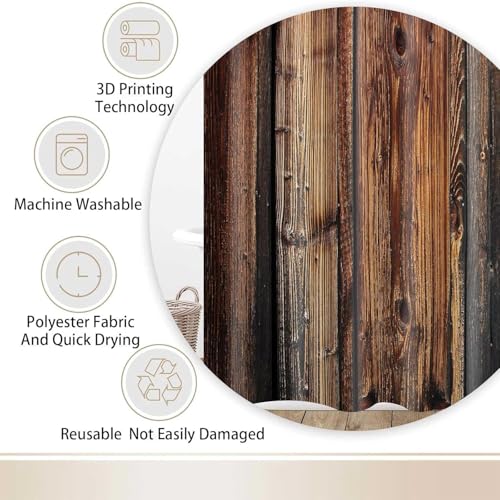 Ydbkt Stall Fabric Shower Curtain view 3