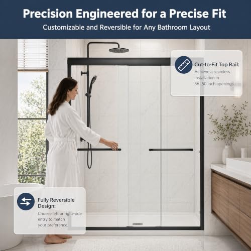 PRONAOURR Semi‑Frameless Double Sliding Shower view 5
