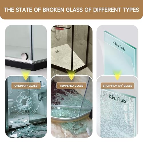 Frameless Shower Door 56-60" W view 5